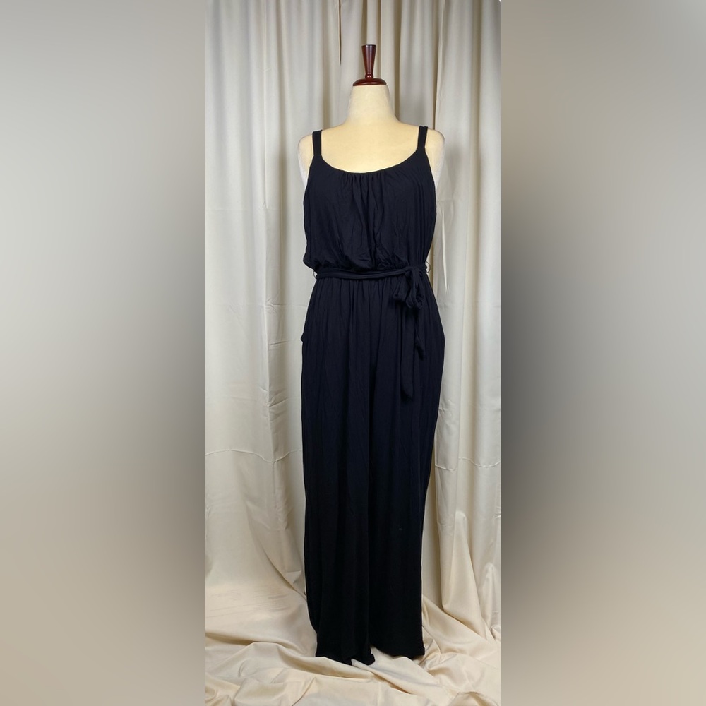 Black Sleeveless Jumpsuit